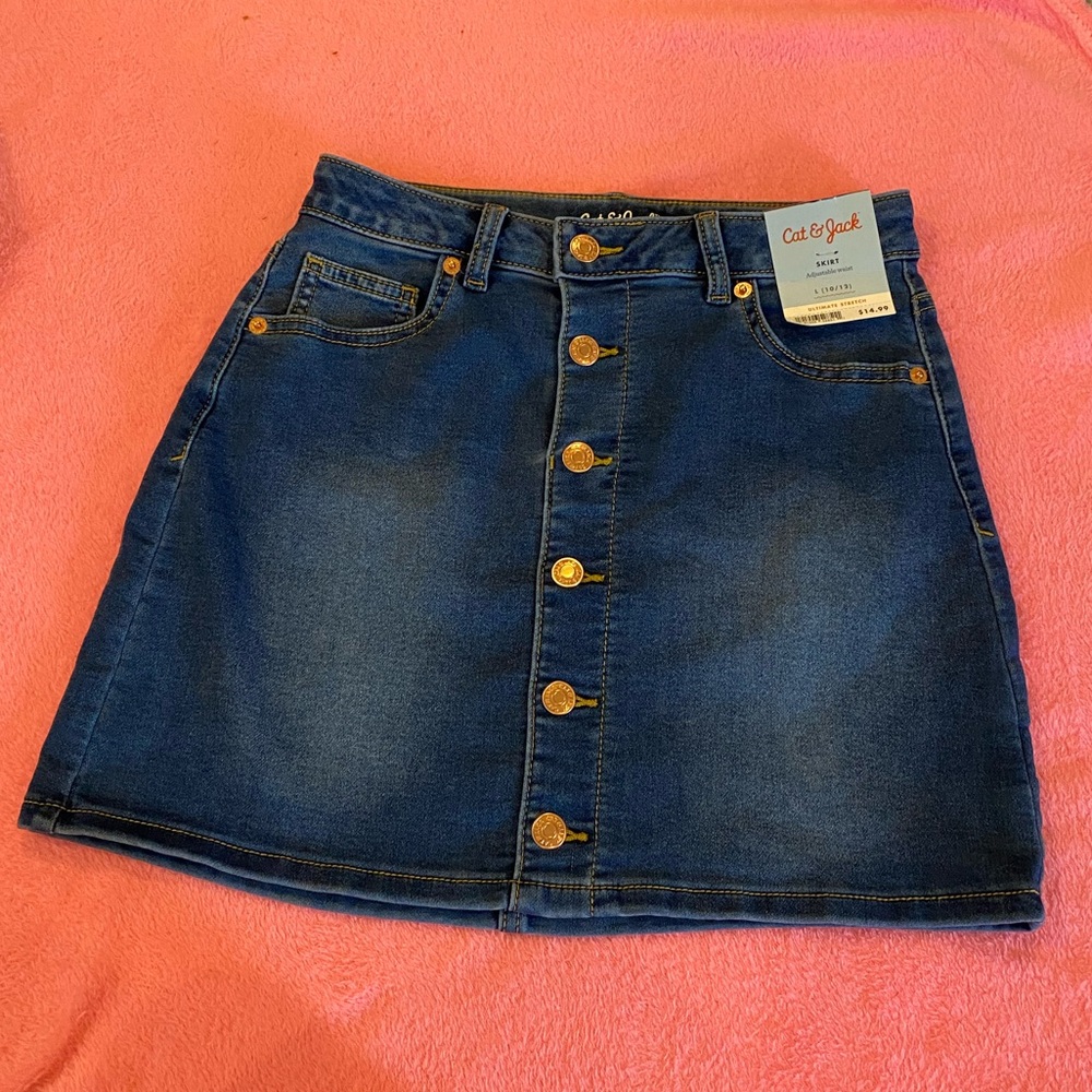 NWT cat and jack adjustable waist skirt size large 10/12